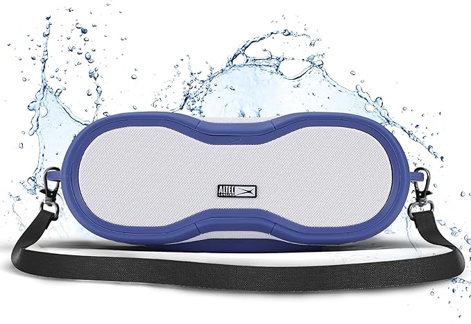 Altec Lansing - BoomJacket Wireless Bluetooth Speaker, Magnetic Waterproof Speaker, IPX7 Outdoor Speaker with 24H Playtime, Portable Speaker with Carabiner, Mountable, Quick Charge