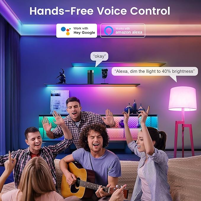 OHLUX Smart Candelabra Led Light Bulbs, E12 Base Led Bulb 5W 40 Watt Equivalent WiFi Candle Small Bulbs Compatible with Alexa/Google Assistant, Color Change Alexa Light Bulbs 2.4GHz WiFi Only,1 Pack