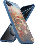 Smartish® iPhone 16e MagSafe Case - Gripmunk Magnetic Slim Case [Lightweight + Protective] Thin Grip Cover with Microfiber Lining for Apple iPhone 16e 2025 - Wildflower Fields