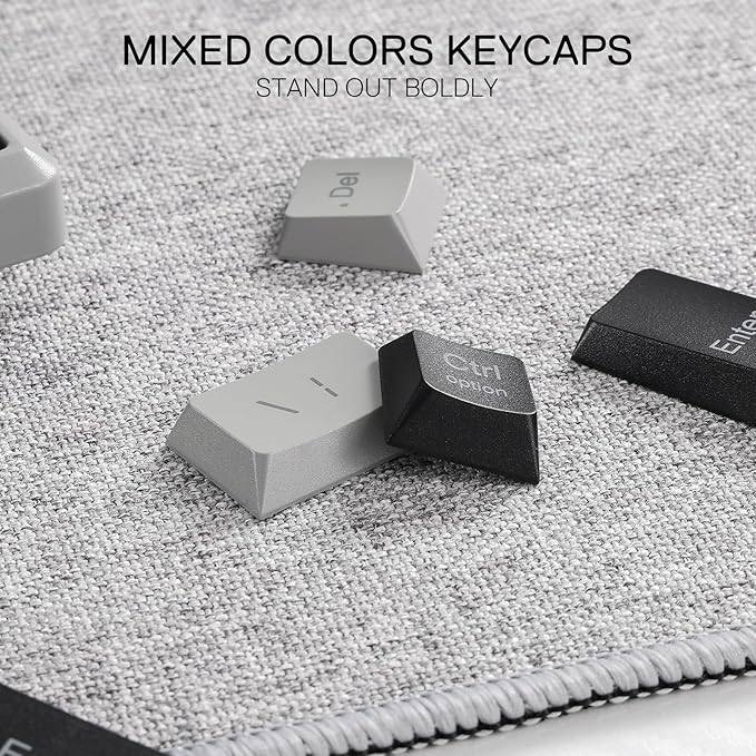 Redragon BK7114 Low-Profile Wireless Computer Keyboard, 98 Keys Slim Office PC Scissors Mechanism Keyboard w/ 2.4G BT Wireless Connection, Tactile Quiet Keystroke, Mixed Color Keycaps