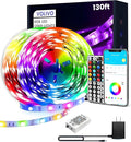 VOLIVO Led Strip Lights 130ft, 44Key IR Remote Control Led Light Strip, Color Changing Lighting for Bedroom, Home Decor