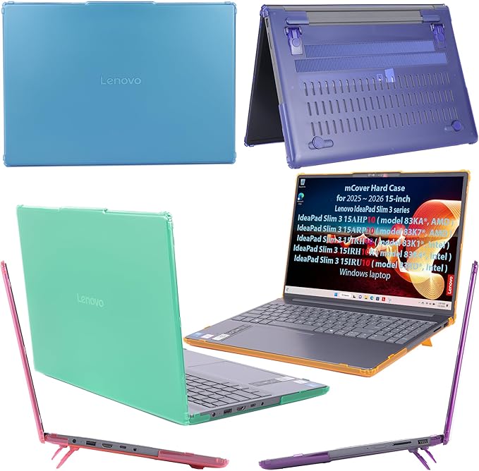 mCover Case ONLY Compatible for 2025-2026 15" Lenovo IdeaPad Slim 3 15AHP10 / 15ARP10 / 15IRH10 / 15IRU10 Series Windows Computers (NOT Fitting Any Other Lenovo Models) (Clear)