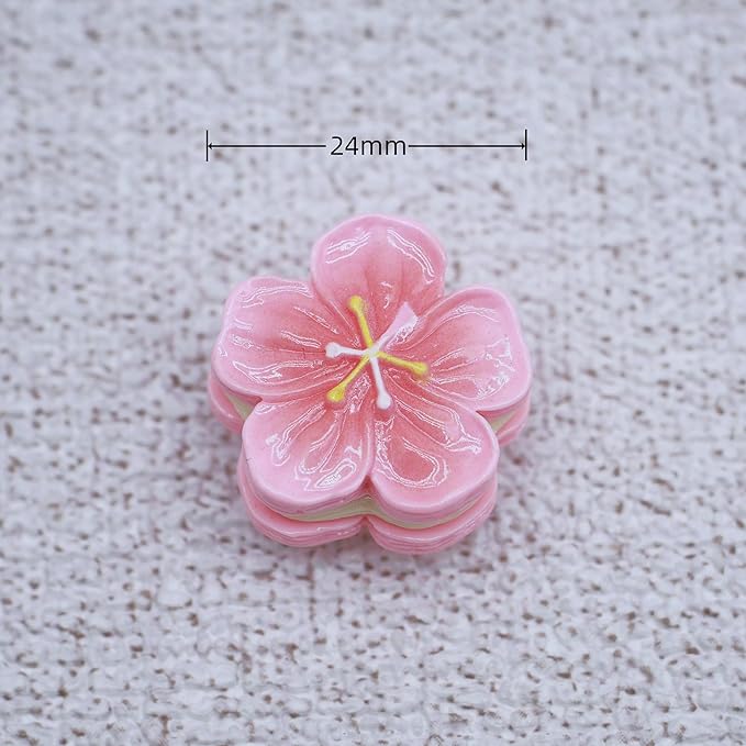 Rotary Knob for Gaming Mechanical Keyboard,Cute 3D Sakura Cookie Custom Knob,Handmade Resin Rotary Knob Suitable for GMK67/GMK87/L98/F99 Pro/F75 (Pro),etc (Sakura)
