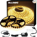 LED Strip Lights 100ft Dimmable 3000K Bright Warm White Strip Lighting, 30M 1800 LEDs 2835 Flexible Ribbon Light 12V LEDs Tape LED Lights for Bedroom Kitchen Home Decoration
