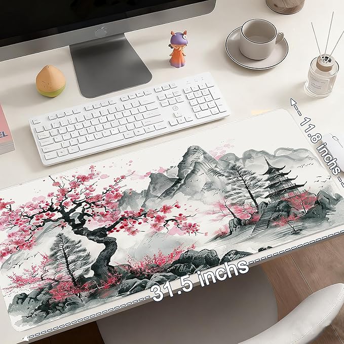 Extended Mouse Pad for Gaming & Office - 31.5"x11.8" Large Desk Mat with Smooth Surface and Stylish Design for PC, Home Office Decor, and Work