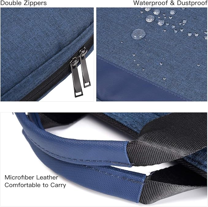 14-15 Inch Laptop Sleeve Case Men Women Bag for MacBook Pro 14 M5/M4/M3/M2, Macbook Air 15 M5/M4/M3, HP Pavilion/Chromebook 14, Dell Inspiron 14, Lenovo Acer ASUS Chromebook 14, Surface 15 Case,Blue