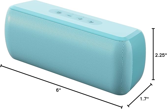 LENRUE Bluetooth Speaker,Wireless Portable Speakers with TWS, 16H Playtime,Loud Clear Sound for Home,Travel and Outdoor,Handfree Calls Compatible with for iPhone (Powder Blue)