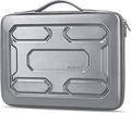 DOMISO 13.3 inch Laptop Sleeve with Handle Shockproof Computer Bag Waterproof EVA Protective Carrying Case for 13-13.3 inch Notebooks/13 MacBook Air/MacBook Pro Retina/Dell XPS 13/HP,Silver