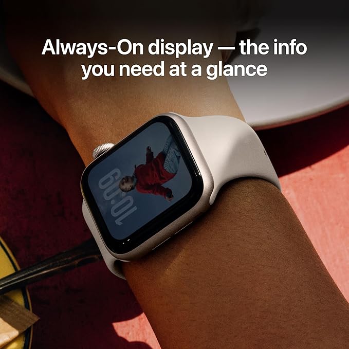 Apple Watch SE 3 [GPS 40mm] Smartwatch with Starlight Aluminium Case with Starlight Sport Band - S/M. Fitness and Sleep Trackers, Heart Rate Monitor with AppleCare+ (2 Years)
