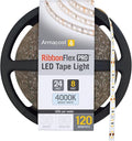 Armacost Lighting RibbonFlex Pro 24V White LED Strip Lights 120 LED/m, 4000K, 8.2 ft 156210