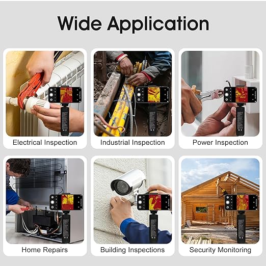 BTMETER Thermal Camera, 256x192 IR Resolution Thermal Imaging Camera with WiFi for Android & iOS, for Home/Industrial HVAC, Electrical & Automotive Inspection (-4°F to 1022°F) BT-951B
