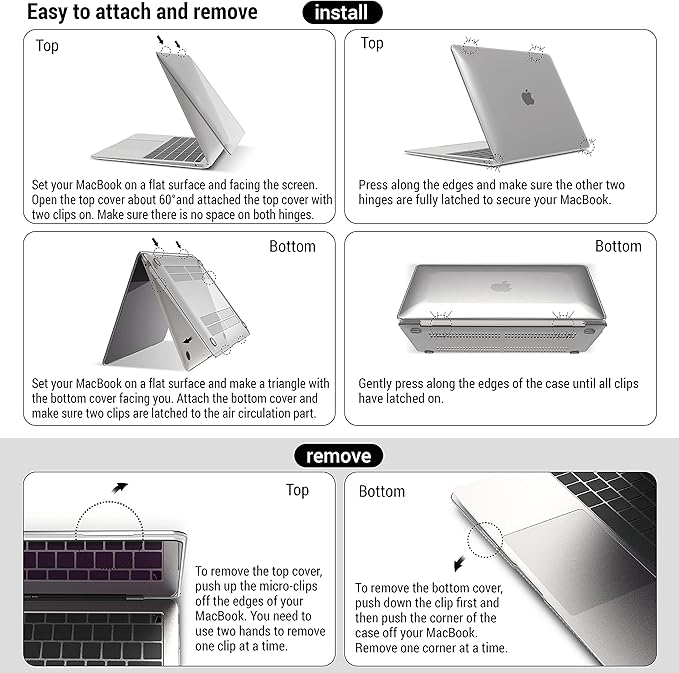 IBENZER Compatible with New MacBook Air 13 inch Case 2022 2021 2020 M1 A2337 A2179 A1932, Plastic Hard Shell Case with Keyboard Cover for Mac Retina Display with Touch ID, White Marble, MAT13-WHMB+1