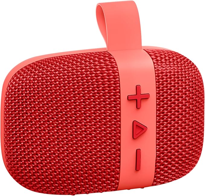 Fisher Portable Bluetooth Speakers, Clip-On Speakers Bluetooth Wireless, IPX5 Waterproof Speaker,10W Peak Power Bluetooth Speaker Stereo HD Sound, BT 5.3, FM Radio, for Pool, Beach, Use Anywhere