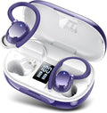 Wireless Earbuds, 128Hrs Bluetooth 5.3 Headphones Sport, Bluetooth Earbuds with ENC Noise Canceling Mic, Bass Stereo Wireless Earphones, IP7 Waterproof Over Ear Buds with Earhooks for Gym/Running