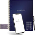 Rocketbook Matrix Smart Reusable Graph Paper Notebook, Digitally Connected, Isometric Notebook, Letter Size 8.5x11, Blue