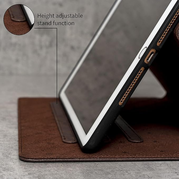 Porter Riley - Leather Case Compatible with iPad Pro 11" 5th Gen - M5 / M4 (2025/2024) Release. Premium Genuine Leather Stand/Cover/Flip Case (Chocolate Brown)