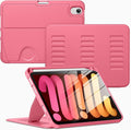 VIKESI Case for iPad mini 7 (A17 Pro) and iPad mini 6,Multiple Angles Magnetic Stand Cover,Shockproof Soft Back,Pencil Holder,and Auto Sleep/Wake,Watermelon