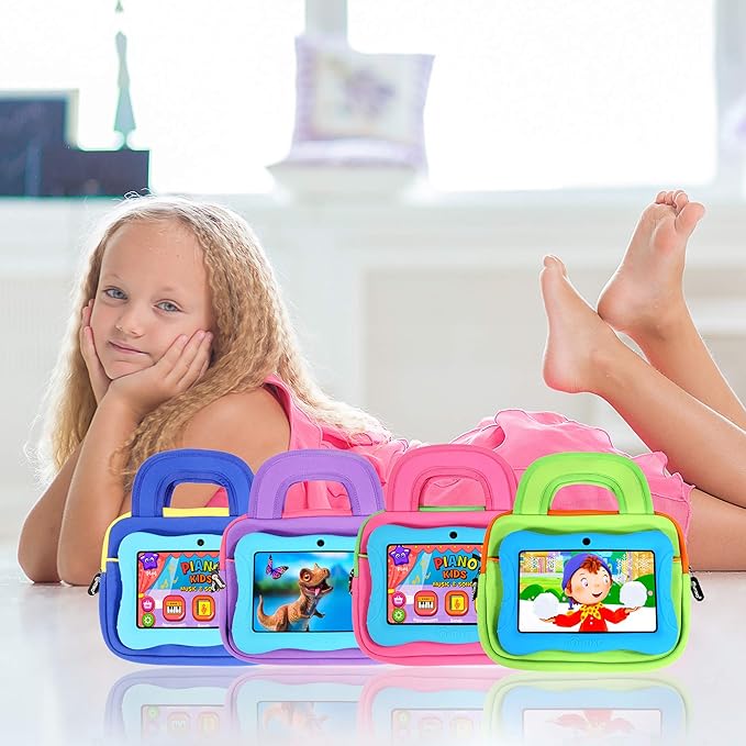 Contixo 10" Protective Sleeve Bag - Compatible with K102 & K103 Kids Tablets, Shockproof & Water-Resistant Carrying Case (Purple)