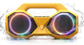 OZJ Bluetooth Speaker 80W(Peak) Loud with Bass, 20H Playtime, IPX7 Waterproof, RGB Lights, TWS, Large Portable Wireless Speakers for Outdoor, Home, Party, Pool, Beach, Tailgating, Gym, Work (Yellow)