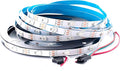 WS2812B LED Strip Individual Addressable Light Full Color SMD 5050 RGB Pixel Strip DC5V (30Pixels/m 150Pixels 16.4FT 150LEDS Non-Waterproof, White PCB)