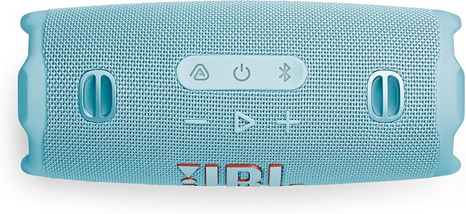 JBL Charge 6 - Portable Waterproof & Drop-Proof Bluetooth Speaker, Bold JBL Pro Sound with AI Boost, 28Hrs of Playtime, Built-in powerbank & Comes with a Sturdy/Removable Carrying Strap (Blue/Teal)