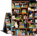 Vimorco iPad 9th Generation Case Cat, Cute Cats iPad 7th/8th Generation Case for iPad 10.2 Case, iPad 10.2 inch Case Auto Sleep/Wake, iPad Cover 9th Generation Case Multi-Angle View, Bookshelf Cat