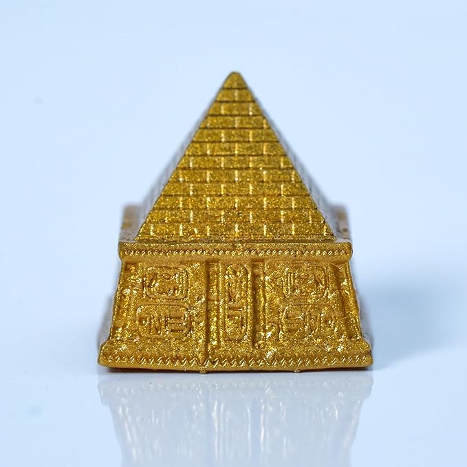 Golden Egyptian Pyramid Artisan Keycap R1 SA Profile Custom Keycaps 1U ESC Handmade Gaming Cute Key Cap Cherry MX Switch Compatible Mechanical Keyboard Mummy Lover Gift