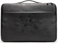 Kinmac 360° Heavy Duty Protective Laptop Computer Sleeve case Bag Cover with Handle for MacBook Pro 14 inch,14 inch-14.4 inch HP Lenovo Dell ASUS Acer Laptop (Black PU)
