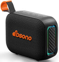 Portable Bluetooth Speaker Waterproof Gift: IPX5 HD Sound Up to 24H Playtime, TWS Pairing, Wireless Speakers with Lights, Mom Gifts, Outdoor|Travel| Camping|Pool|Beach Essentials Accessories-Black