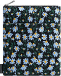 Dadanism 9-11 Inch Embroidered Daisy Padded Carrying Case Protective Tablet Sleeve for iPad A16 11th Gen 11"/10th Gen 10.9", iPad Air 11"/Pro 11"/Air 5th 4th 10.9", Galaxy Tab A11+ Plus 11", Black