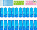 4GB USB Flash Drive 20 Pack Nicepicten Zip Drive USB 2.0 Thumb Drive Memory Stick FAT32 USB Jump Flash Drive Bulk - 4GB Blue
