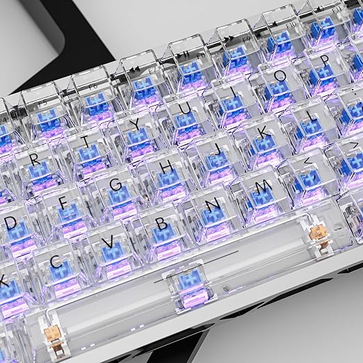 Outemu 20PCS Blue Clicky Mechanical Keyboard Switches,3-Pin Hot-Swappable Pre-Lubricated Switches,Crisp Click Sound,for Gaming Keyboards & 3D Print Accessories