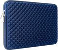 RAINYEAR 16 Inch Laptop Sleeve Diamond Foam Shock Resistant Padded Case Fluffy Lining Zipper Cover Carrying Bag Specially Compatible with 16" MacBook M1 M2 M3 M4 M5 A3428 A3429 (Navy Blue)
