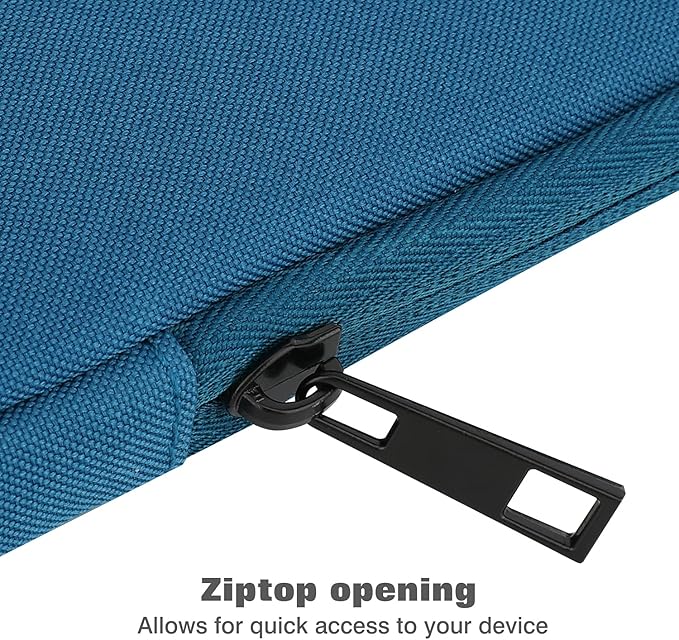 MoKo 9-11 Inch Tablet Sleeve Bag Carrying Case Fits New 11inch iPad Air M4, iPad A16 2025, iPad Pro 11 M4, Air 5/4/3, iPad 10/9/8th Gen, Tab S8/S9 11", Tablet Carrying Case,Peacock Blue
