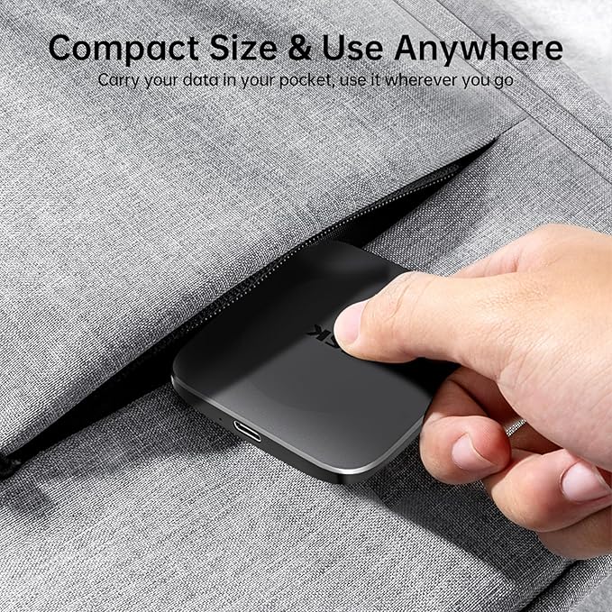SSK External Drives 1TB,Portable SSD Speed up to 550MB/s Hard Drive Type C+USB A Fast Solid State Drives USB-3.2 GEN2 SSD-Drive USB-Data Storage for iPhone 15/Android/Windows/Mac/Xbox