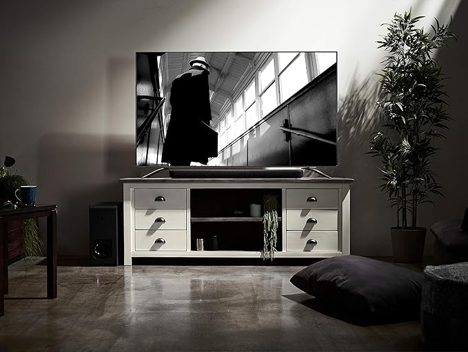 YAMAHA ATS-2090 Sound Bar with Wireless Subwoofer, Bluetooth, and Alexa Voice Control Built-in (Renewed), Black