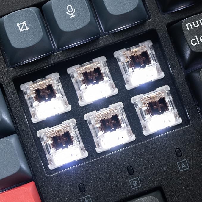 Keychron K10 Pro Wireless Custom Mechanical Keyboard, Full-Size QMK/VIA Programmable Bluetooth/Wired White Backlight with Hot-swappable Keychron Super Brown Switch Compatible with Mac Windows Linux