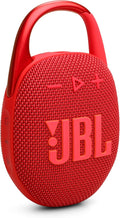 JBL Clip 5 - Ultra-Portable, Waterproof & Dustproof Bluetooth Speaker, Big JBL Pro Sound with Punchy bass, Integrated Carabiner, Up to 12 Hours of Play, Made in Part with Recycled Materials (Red)