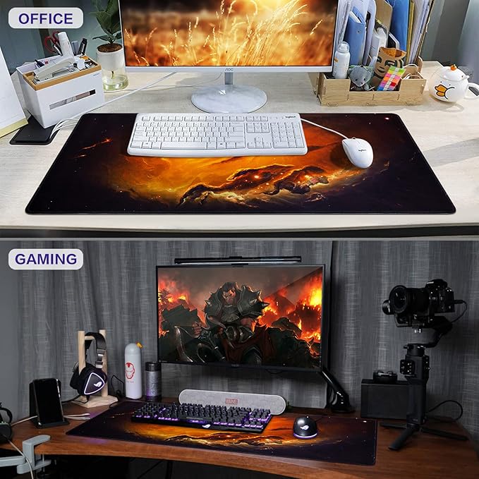 Canjoy Gaming Mouse Pad, Large Extended Mouse Pad Big Computer Mousepad for Home Office Gaming Work 31.5x15.7inch