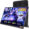 Portable Monitor 18.5” | 120HZ 1ms Gaming Monitor | 125% sRGB | FreeSync, HDR | 350Nits | USB-C & HDMI | VESA & Stand | Large Travel External Second Screen for Laptop, Computer, Game Consoles