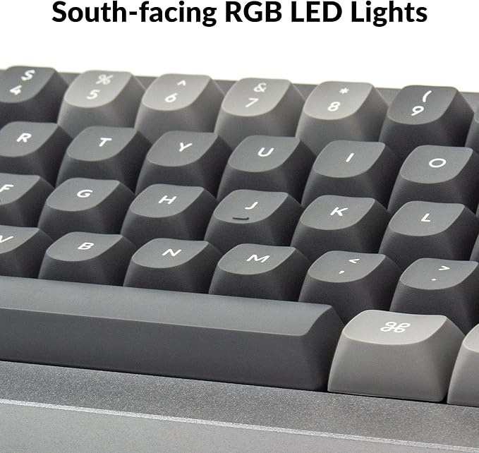Keychron Q4 Wired Custom Mechanical Keyboard, QMK/VIA Programmable Macro, Full Aluminum, Hot-Swappable Gateron G Pro Blue Switch, 60% Layout Double Gasket Compatible with Mac and Windows - Blue