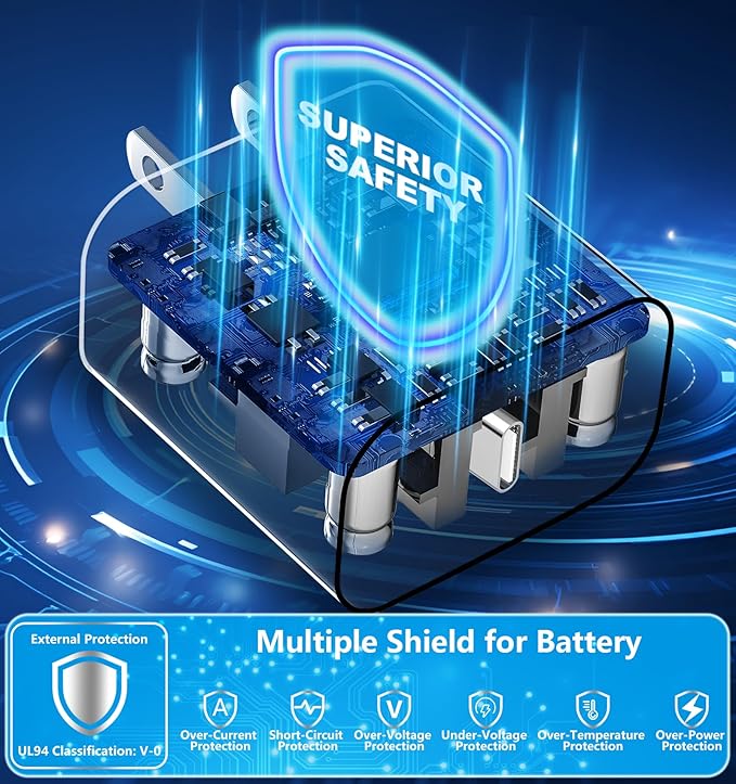 [Apple MFi Certified] iPhone 17 Charger Fast Charging, LANWK 2Pack 40W USB-C Charger Block Dynamic Power Adapter Type C Wall Charger with 6FT Type-C Cord for iPhone 17/17 Pro/17 Pro Max/16 Pro/15/iPad