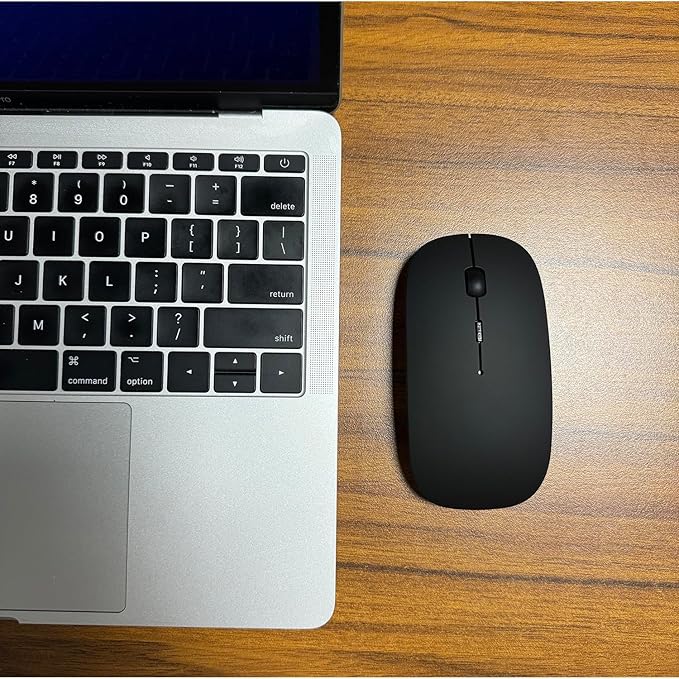 PEIBO Bluetooth Wireless Mouse for Laptop mac MacBook ipad MacBook air MacBook pro pc Desktop Computer Windows Chromebook Notebook (Black)