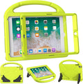 Kids Case for iPad 5th/6th Generation (9.7-inch, 2017/2018), iPad Air 2/Pro 9.7 Case with Screen Protector, Durable Shockproof Lightweight Cover with Handle/Stand for Kids, Light Yellow