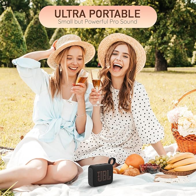 JBL Go 4 Portable Bluetooth Wireless Speaker, IP67 Waterproof and Dustproof Built-in Battery - Squad - Boomph's Comprehensive Ultimate Performance Cloth Solution for Your On-the-Go Sound Experience