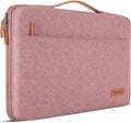 DOMISO 16-17 inch Laptop Sleeve Protective Case Cover Compatible with 16 inch 17 inch HP Dell ASUS Lenovo Chromebook,Waterproof Computer Cases Bag with Handle,Pink
