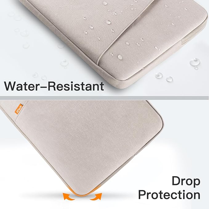 JETech Laptop Sleeve for MacBook Neo (A18 Pro), 14-InchMacBook Air/Pro, MacBook Pro M1-M5 2021-2026, Waterproof Bag Case with Pocket, Compatible with 14 Inch Notebook (Starlight)
