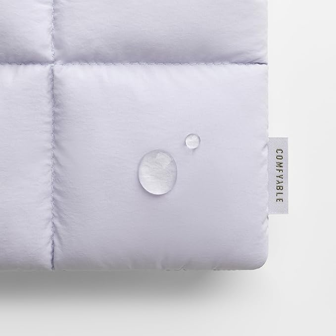 Comfyable Puffy Tablet Sleeve 7-8 Inch Compatible for iPad mini 7 2024 A17 Pro, Mini 6 2021 A15, Quilted Puffer Tablet Carrying Case for Women Men, Lavender