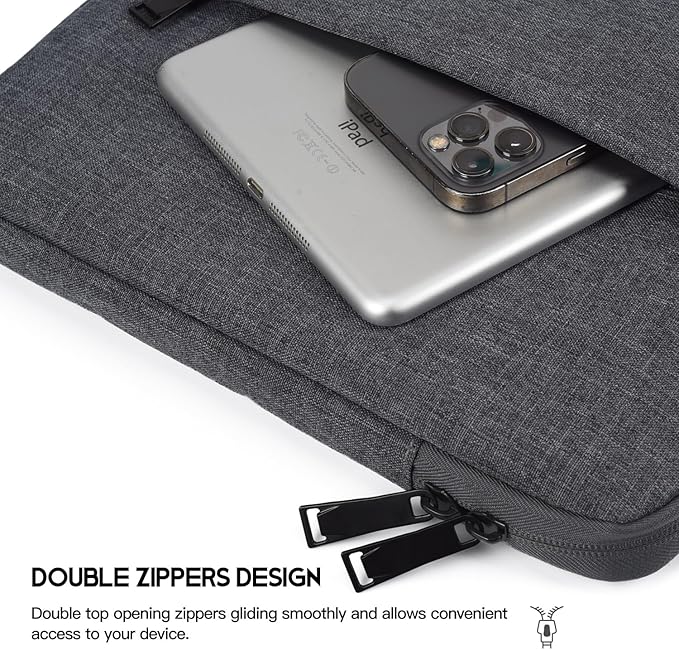 17 inch Laptop Case Computer Sleeve for HP Envy 17/Pavilion 17/Omen 17, Acer Predator 17/Aspire 17, Dell Inspiron 17, Lenovo Ideapad 17, Water-Resistant Shockproof 17.3 inch Laptop Carrying Bag