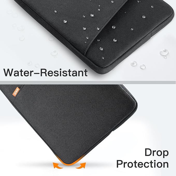JETech Laptop Sleeve for 13-14Inch MacBook Neo (A18 Pro), MacBook Air/Pro (M1-M5) 2020-2026, 13-13.6 Inch Notebook, Waterproof Shock Resistant Bag Case with Accessory Pocket (Black)